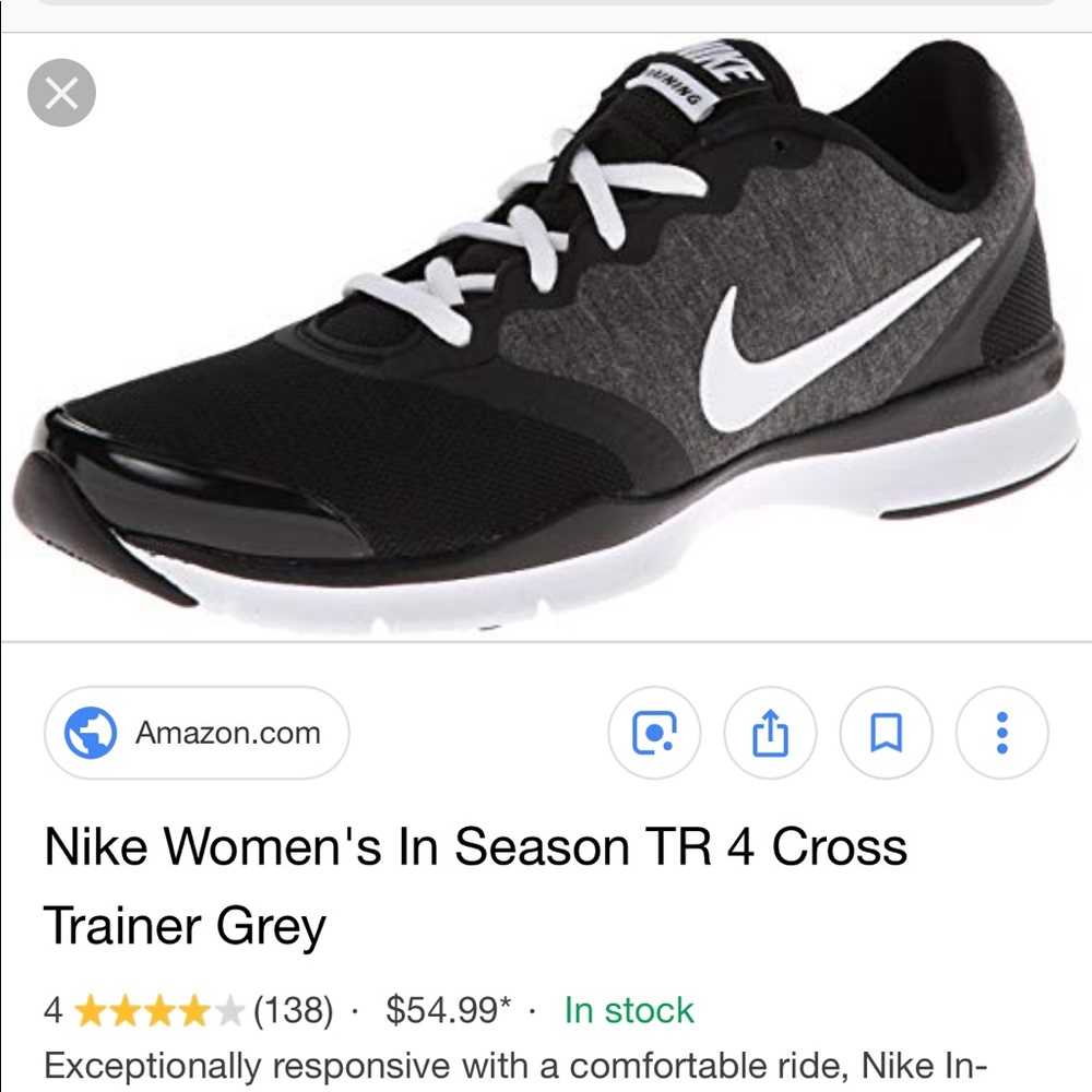 Nike Women’s In Season TR4 Cross Training Shoes